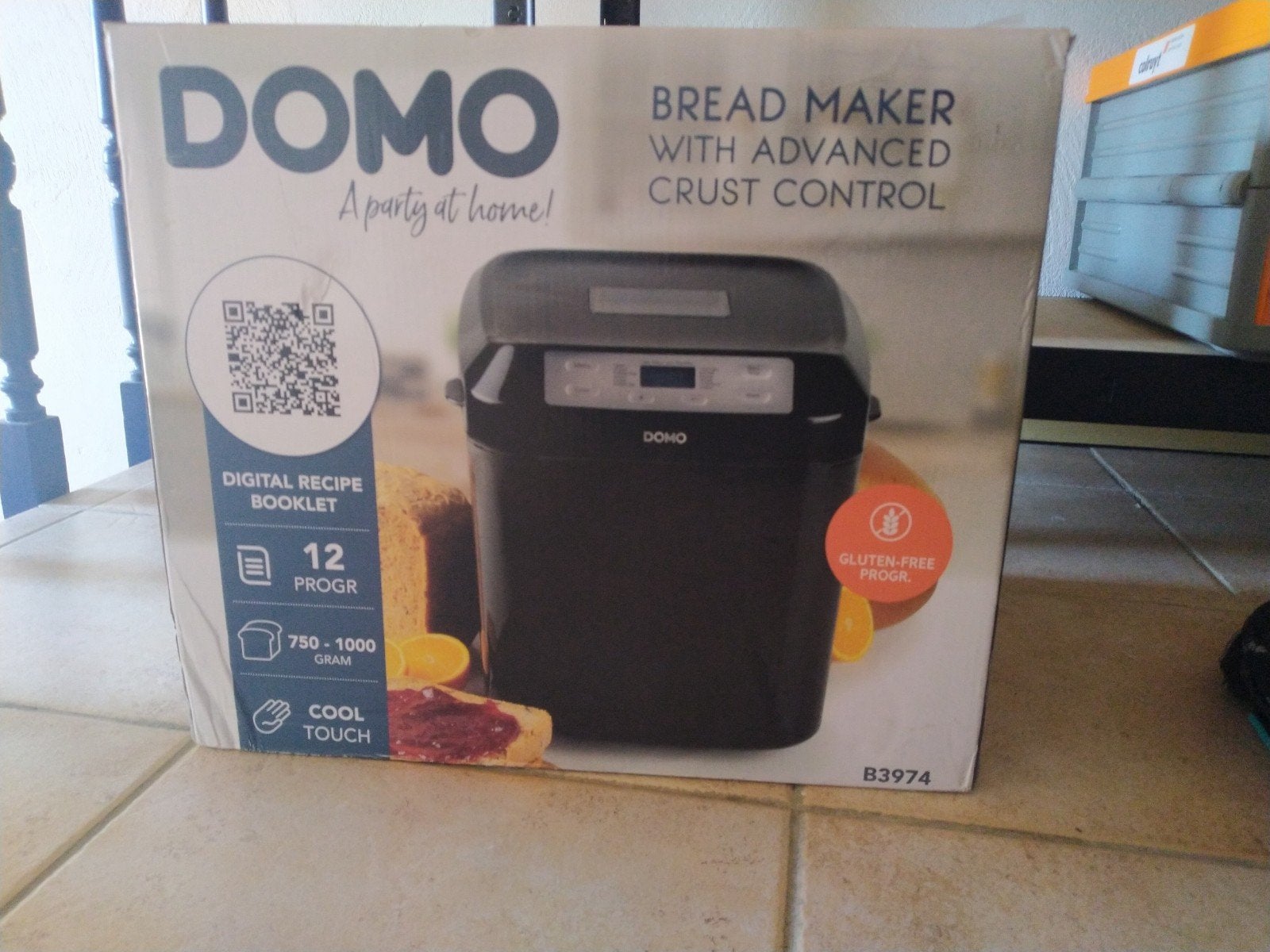 Domo B3974, Electroménager, Machines à pain, Moins de 400 grammes de pâte, Utilisé, Avec minuteur, Enlèvement