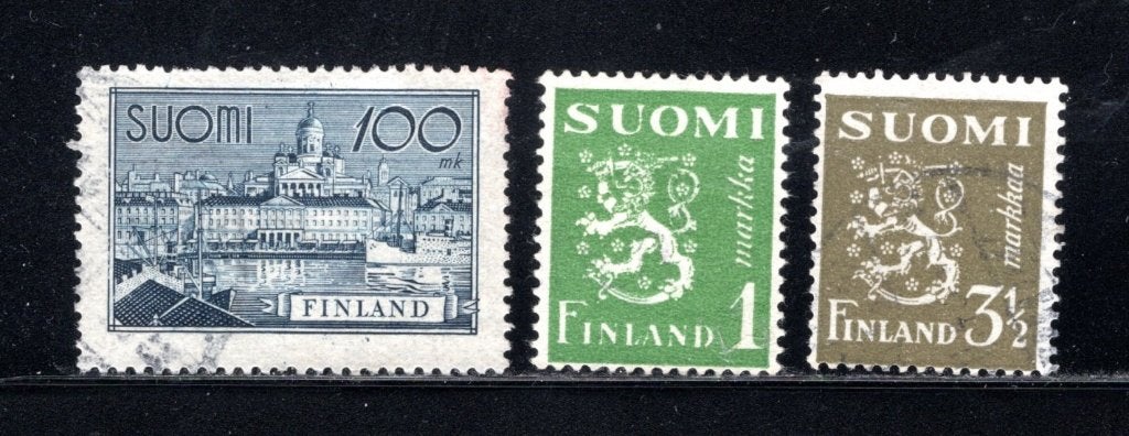 FINLANDE Lot 1942 estampillé, Envoi, Finlande, Affranchi