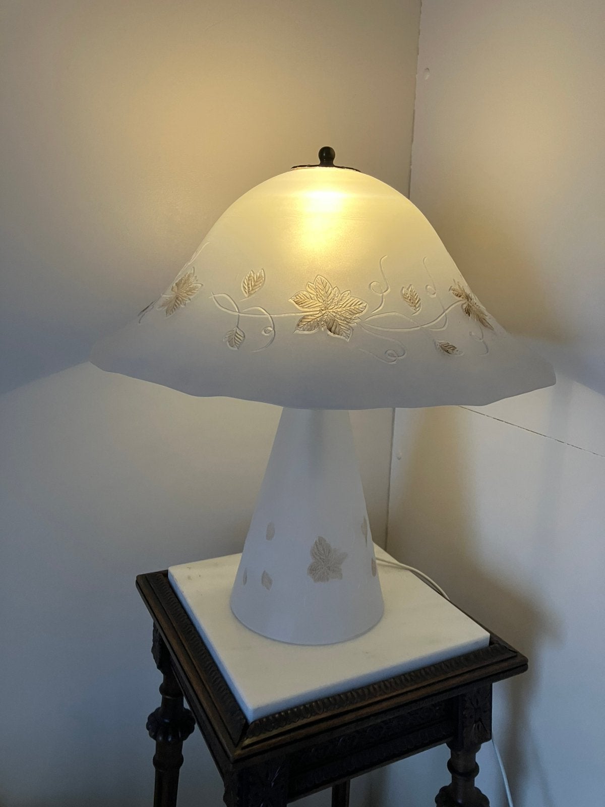 Murano mushroom lamp, Ophalen