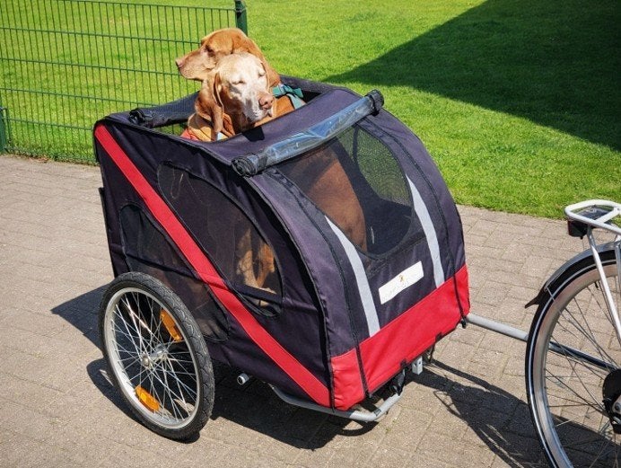 Hondenfietskar, Dieren en Toebehoren, Overige merken, Ophalen, Zo goed als nieuw, Hondenfietskar