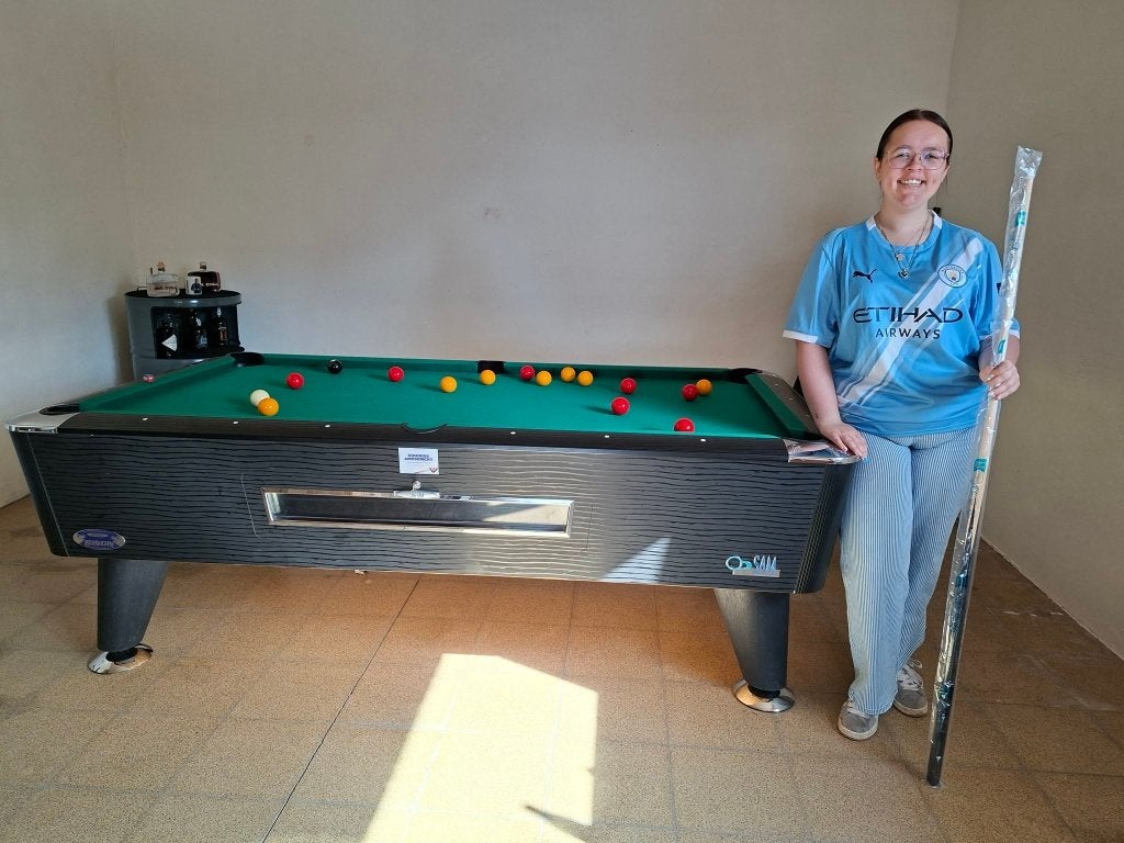 Allerlei poolbiljarts., Sports & Fitness, Billards & Billards américains, Enlèvement, Comme neuf, Table de billard