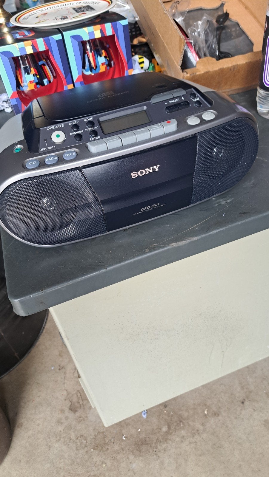 cd cassettes  speler sony, Enlèvement ou Envoi