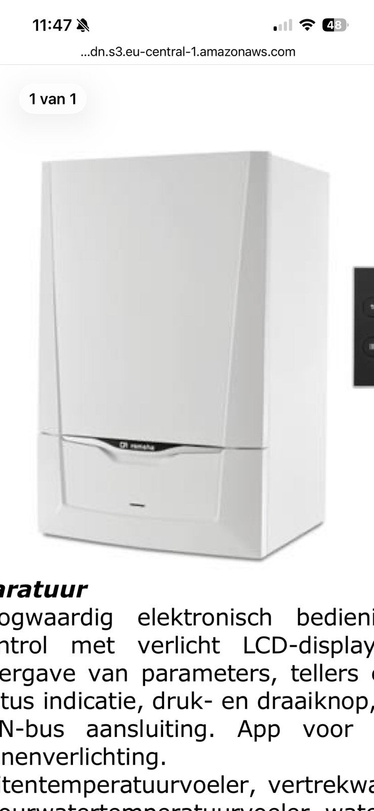 Remeha Calenta Ace 40c gascondensatieketel, Doe-het-zelf en Bouw, Ophalen, Nieuw, Aardgas