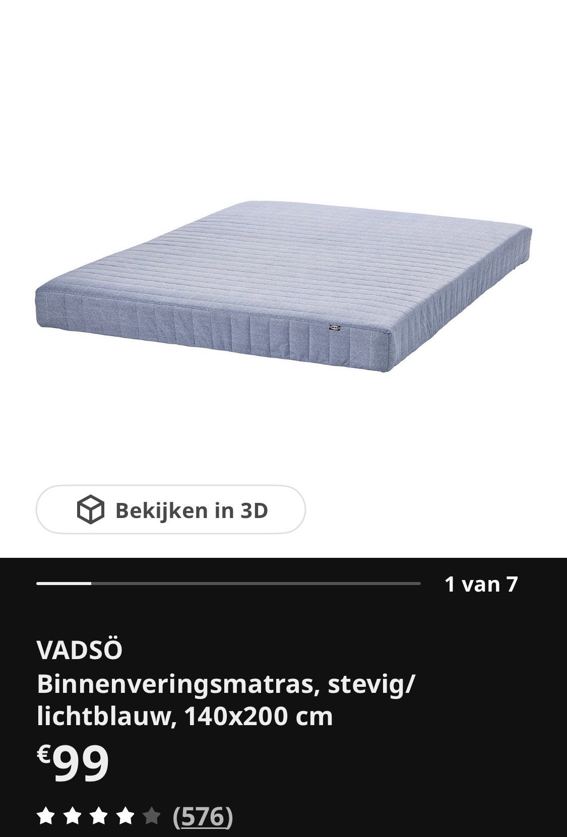 2 matrassen 140x200 zgs, Huis en Inrichting, Slaapkamer | Matrassen en Bedbodems, Zo goed als nieuw, Ophalen
