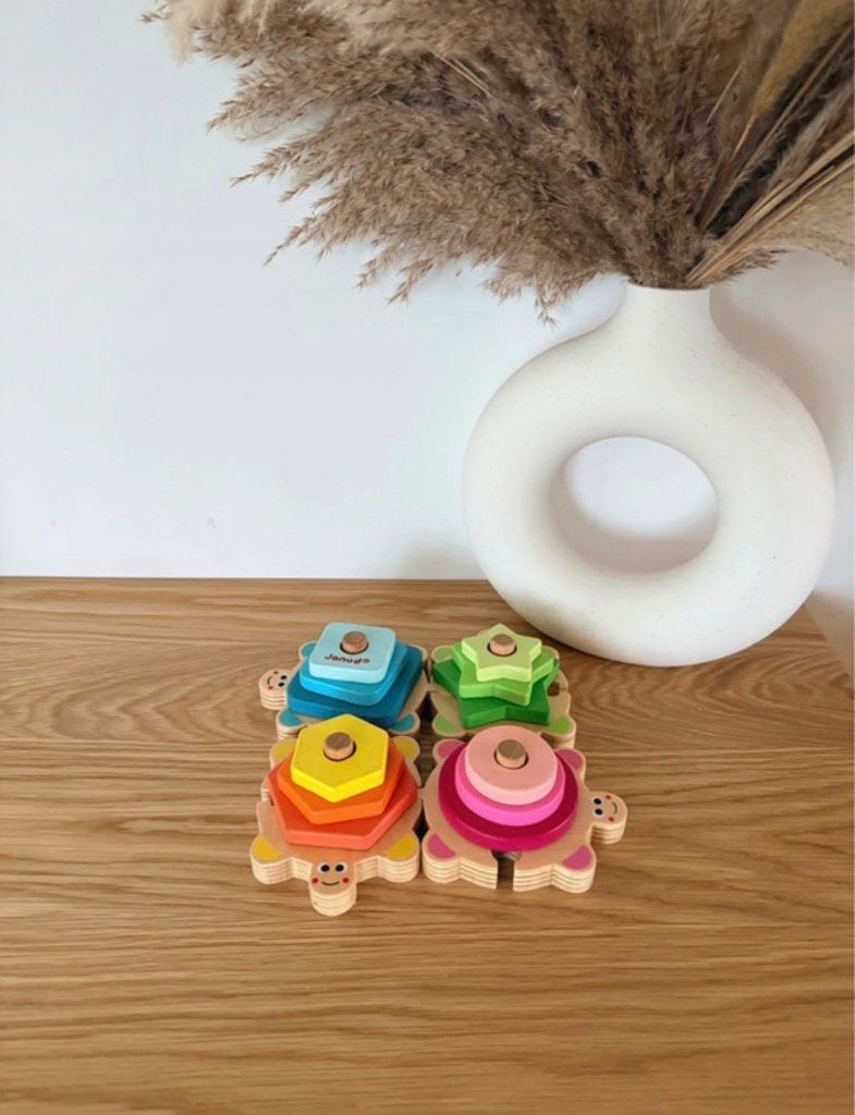 Janod Houten stapelschildpadjes, Ophalen, Zo goed als nieuw, Overige typen