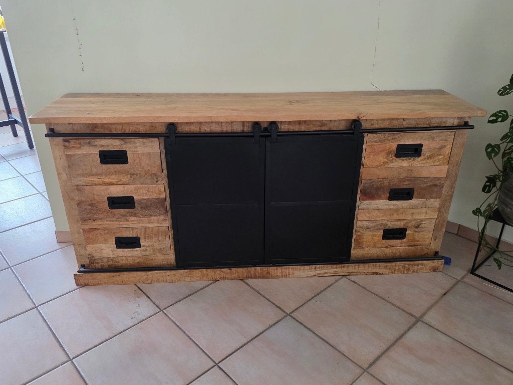 Dressoir, Huis en Inrichting, 150 tot 200 cm, Met lade(s), Zo goed als nieuw, Industrieel