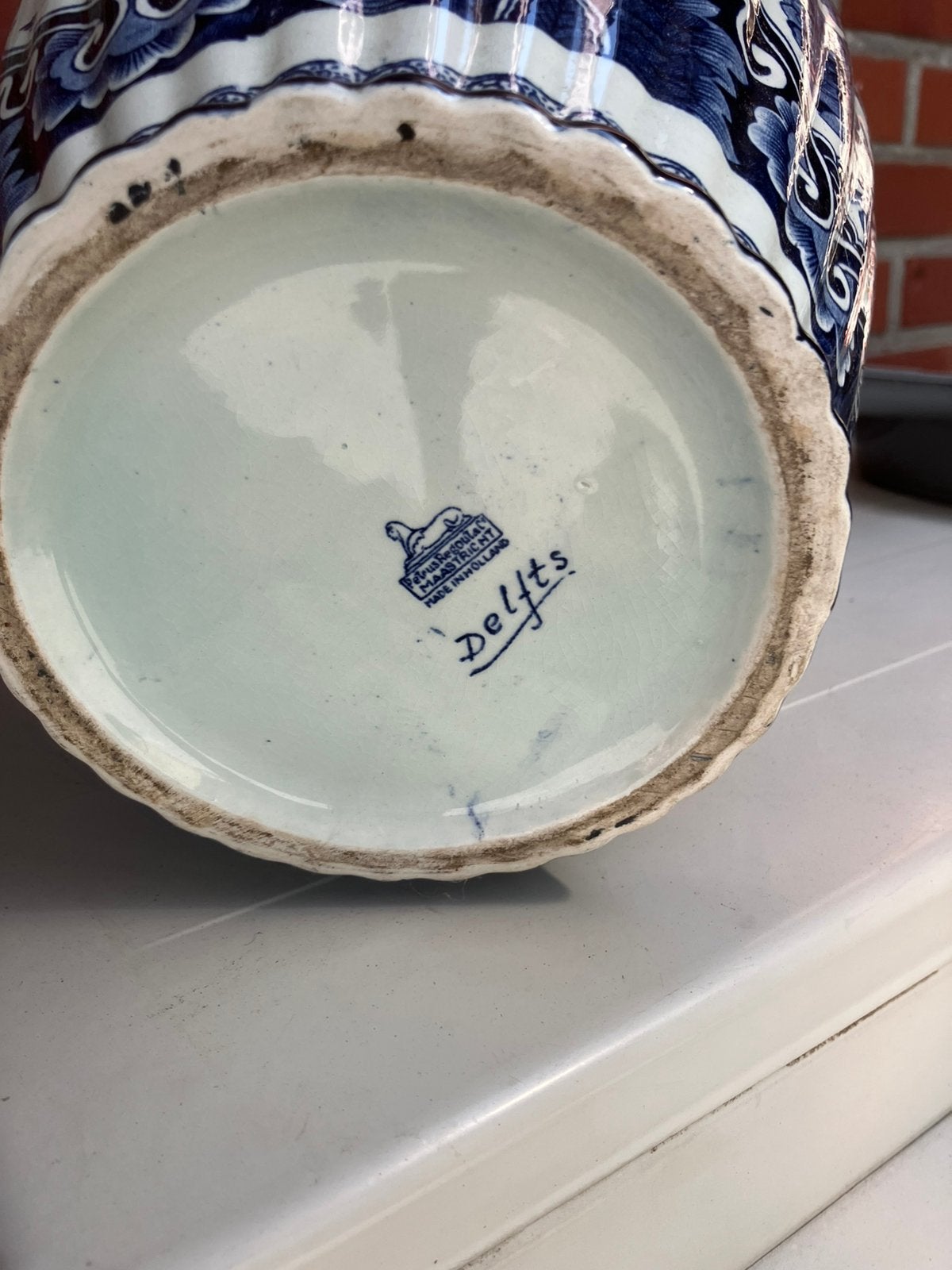 Delfs blauw vaas, Maison & Meubles, Accessoires pour la Maison | Vases, Enlèvement, Bleu