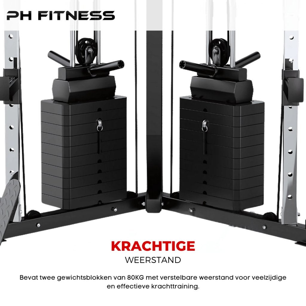 REFURBISHED DEAL - PH Fitness V-Frame Cable Crossover 160KG, Enlèvement ou Envoi, Neuf, Jambes
