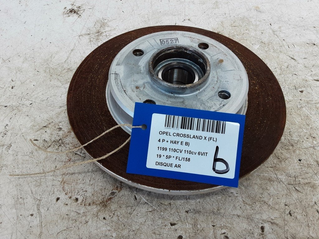 FREIN DISQUE ARRIÈRE Opel Crossland (X) (01-2017/05-2018), Opel, Opel Automobile GmbH, Utilisé, Kontakt-opel@opel.com
