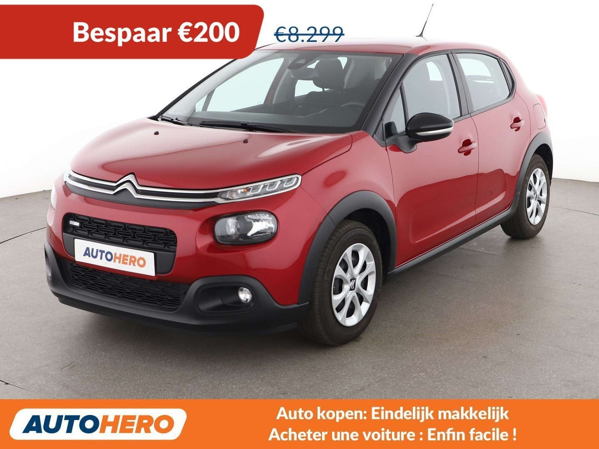 Citroën C3 1.2 PureTech Feel (bj 2018), Auto's, Voorwielaandrijving, Stof, Gebruikt, 1199 cc