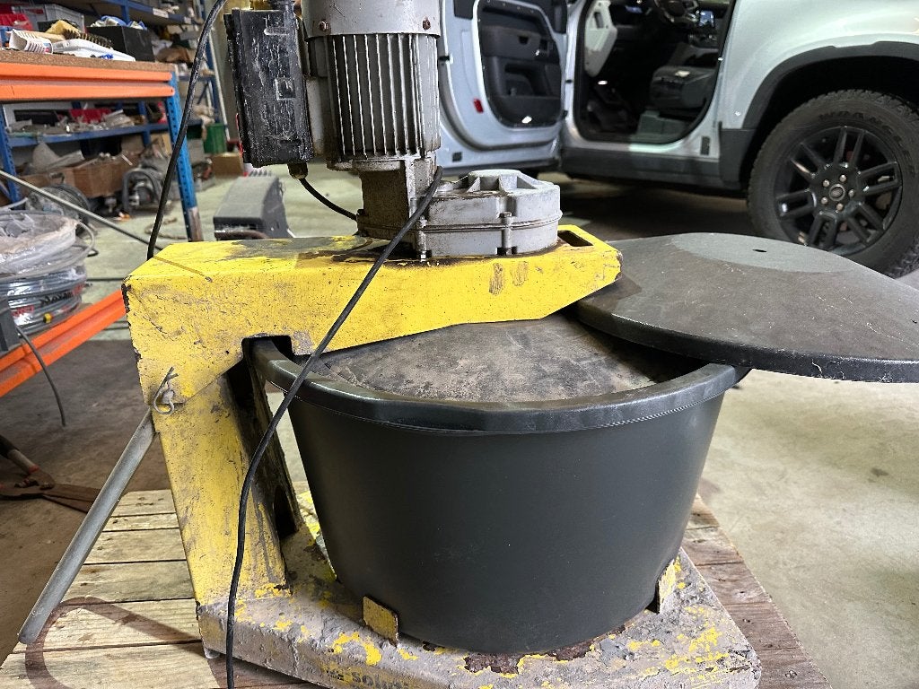 Beton-lijm-chape mixer -menger automatische, Ophalen, Gebruikt