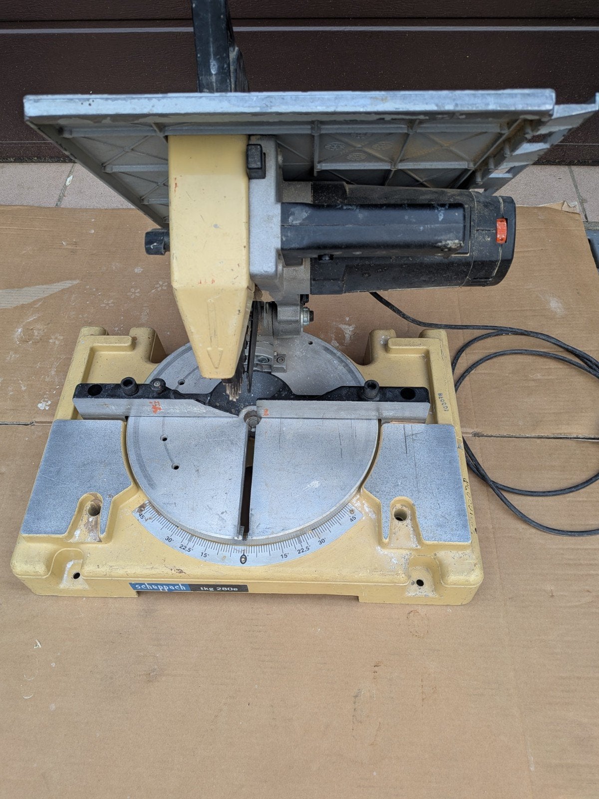 Zaagtafel Scheppach tkg280 e, met afkortzaag., Ophalen, Afkortzaag