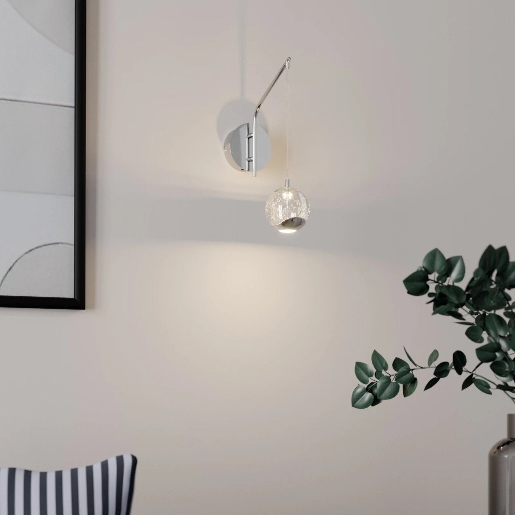 Wandlampen - nachtlampen, Huis en Inrichting, Ophalen, LED, Grijs, Nieuw