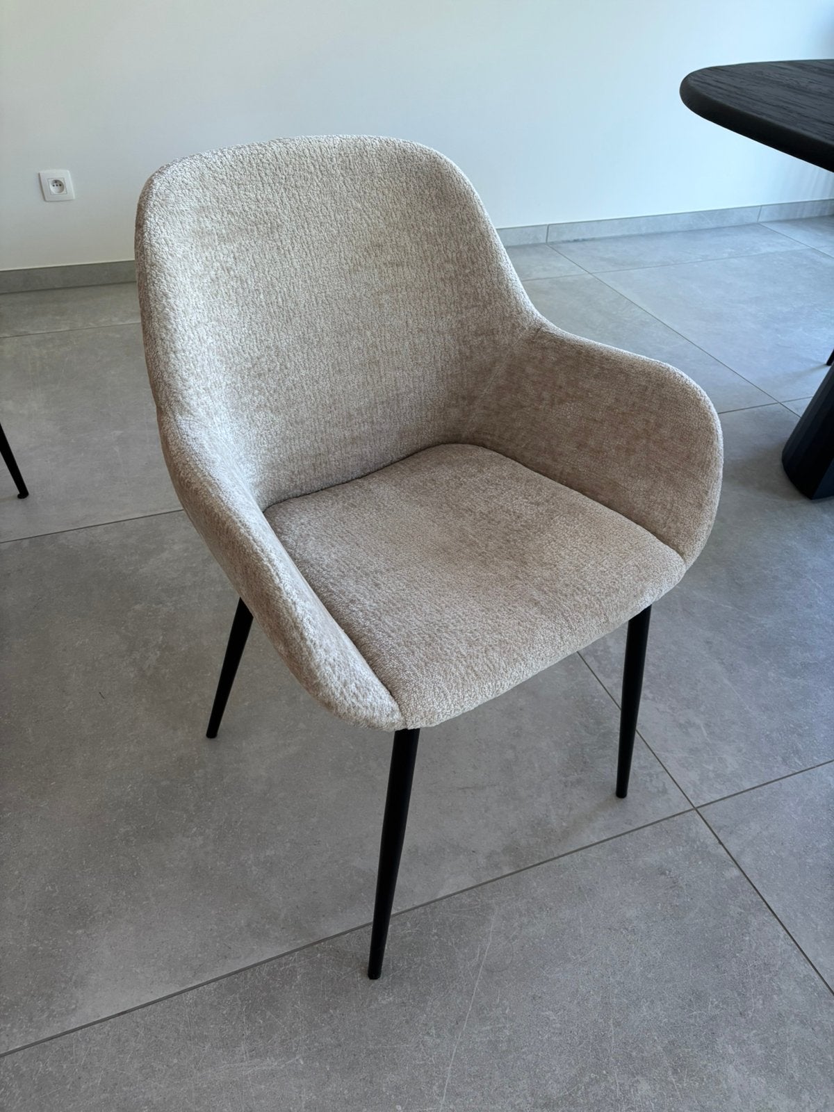 Set van 6 stoelen - Kave Home Chenille, Maison & Meubles, Chaises, Autres couleurs, Comme neuf, Enlèvement, Cinq, Six Chaises ou plus