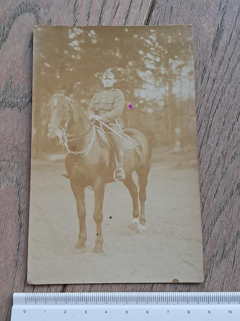 Photo d'un soldat à cheval, Collections, Objets militaires | Général, Enlèvement ou Envoi
