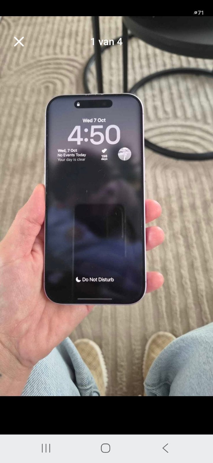 Iphone 17 256gb, Telecommunicatie, Paars, Zo goed als nieuw, 93 %, Ophalen