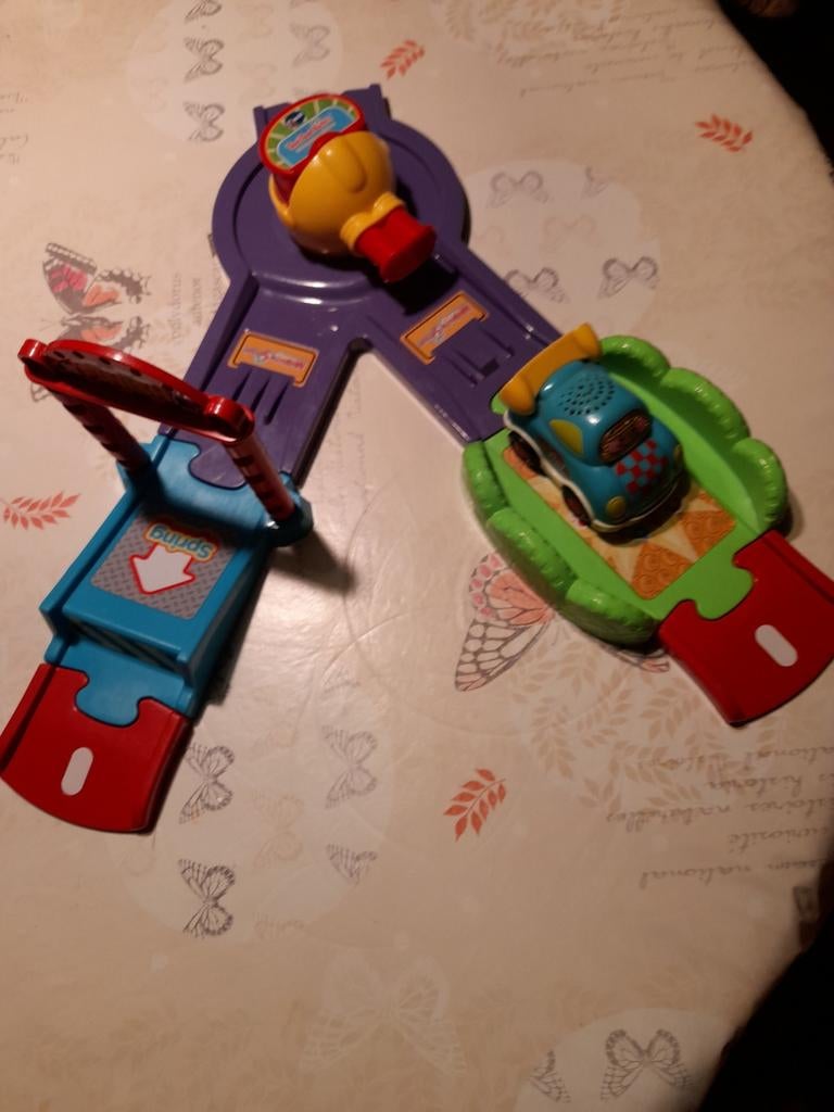 Lanceerbaan, Deluxe, V-tech, met racewagen, Ophalen of Verzenden, Zo goed als nieuw, 2 tot 4 jaar