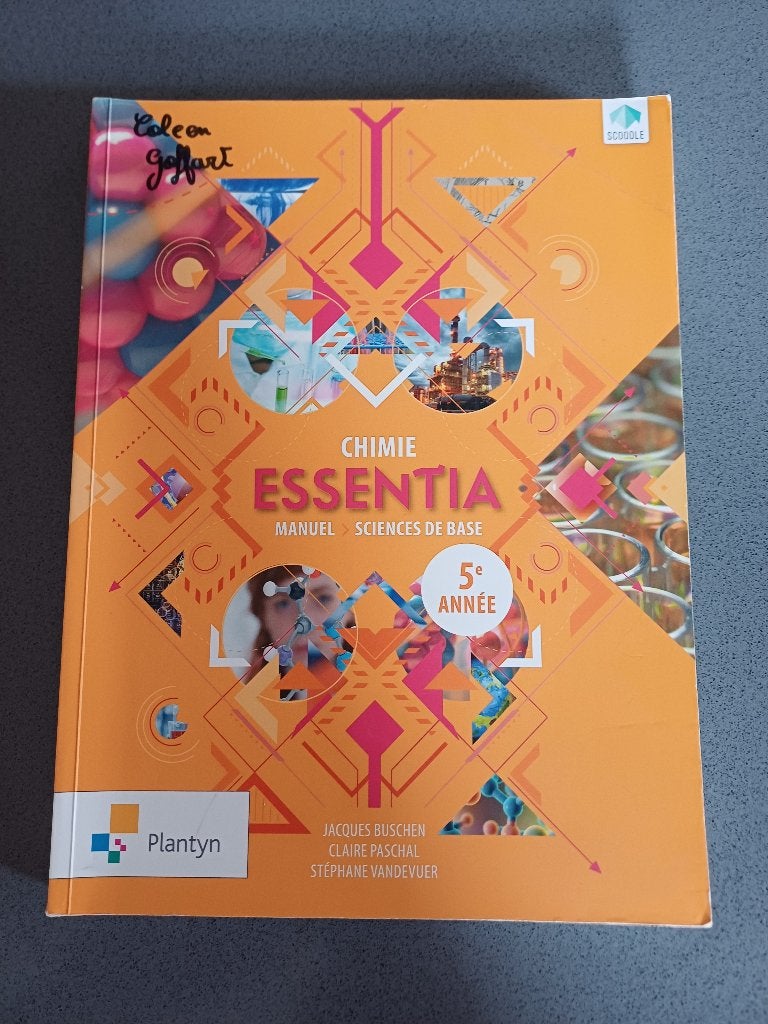 Chimie essentia 5è année, Enlèvement, Comme neuf