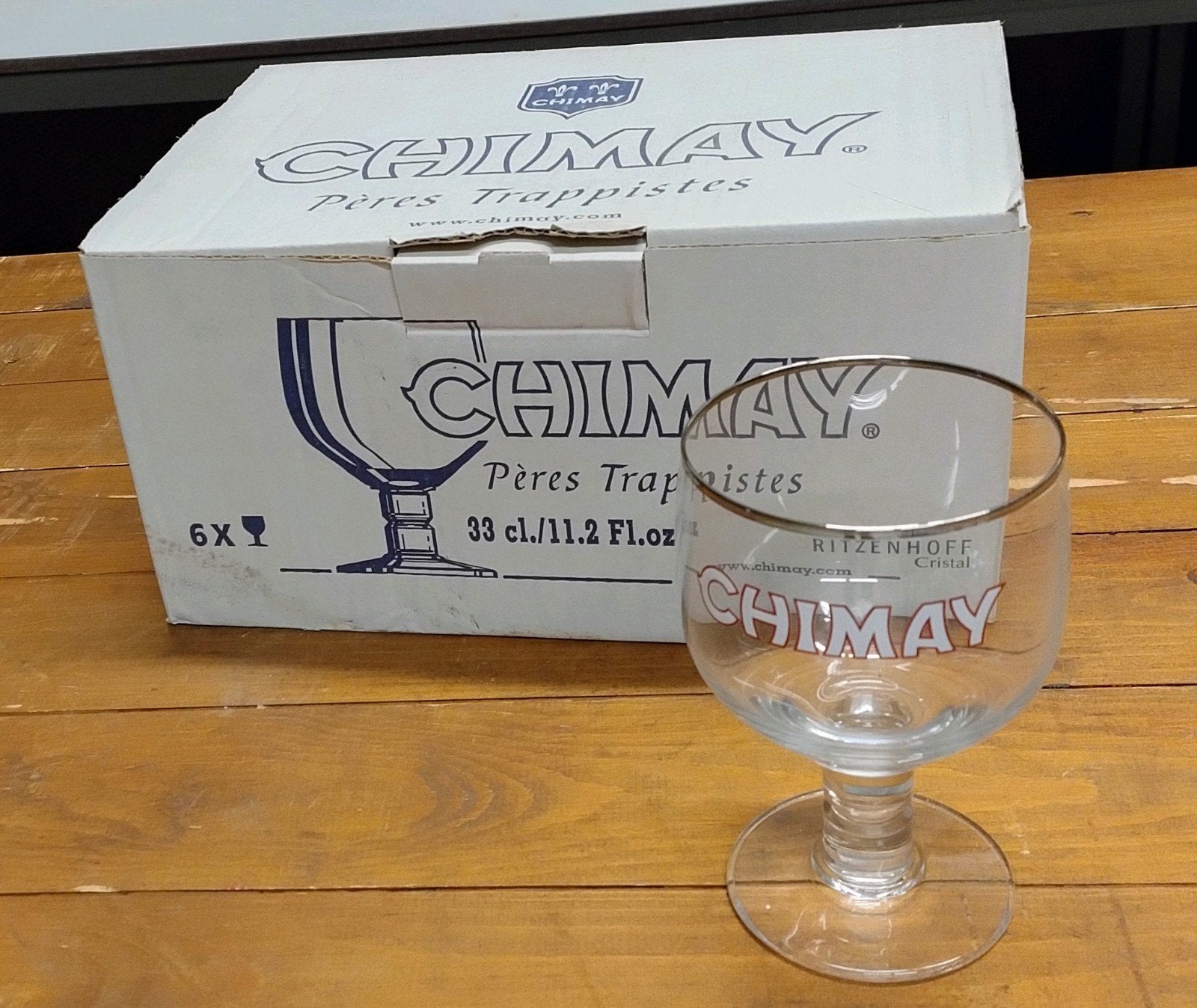 Chimay glazen, Verzamelen, Ophalen, Zo goed als nieuw, Bierglas