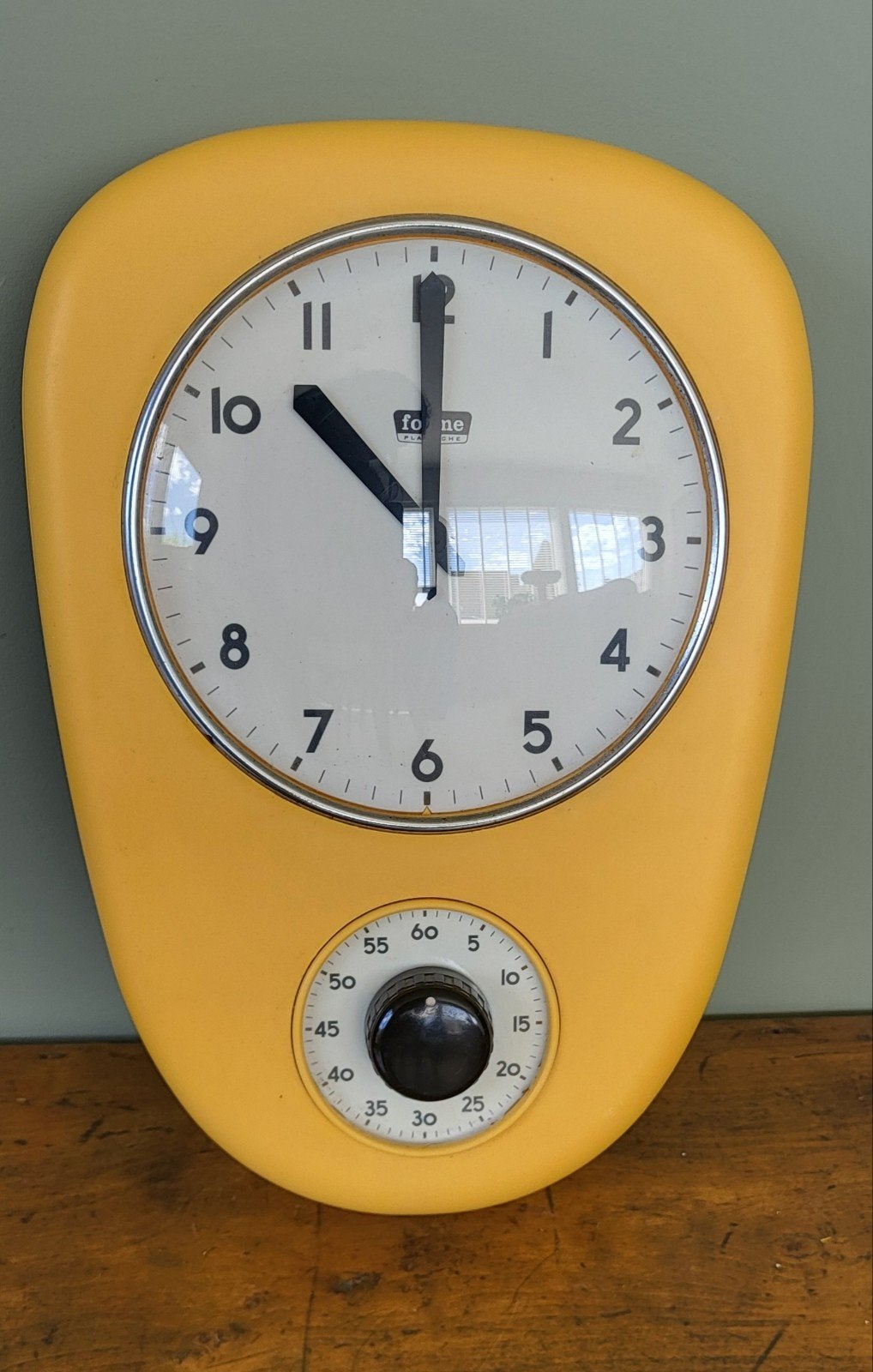 Wandklok jaren met kookwekker, Vintage, Ophalen, Wandklok