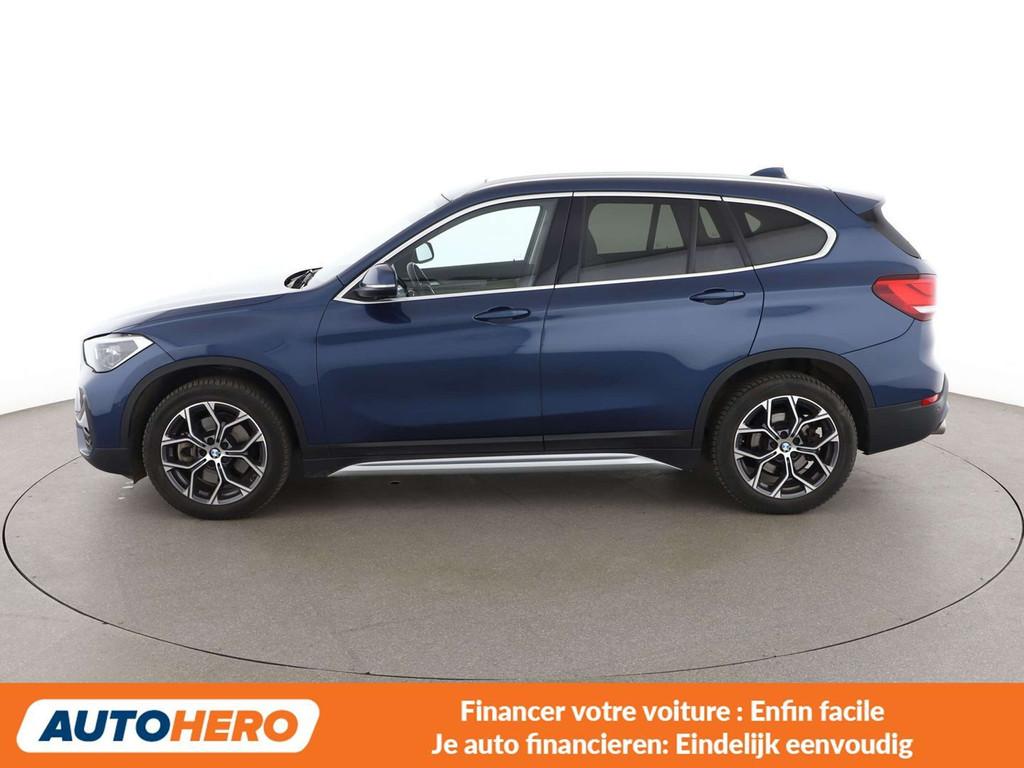 BMW X1 xDrive 20d xLine (bj 2021, automaat), 149 g/km, Blauw, 1625 kg, 140 kW