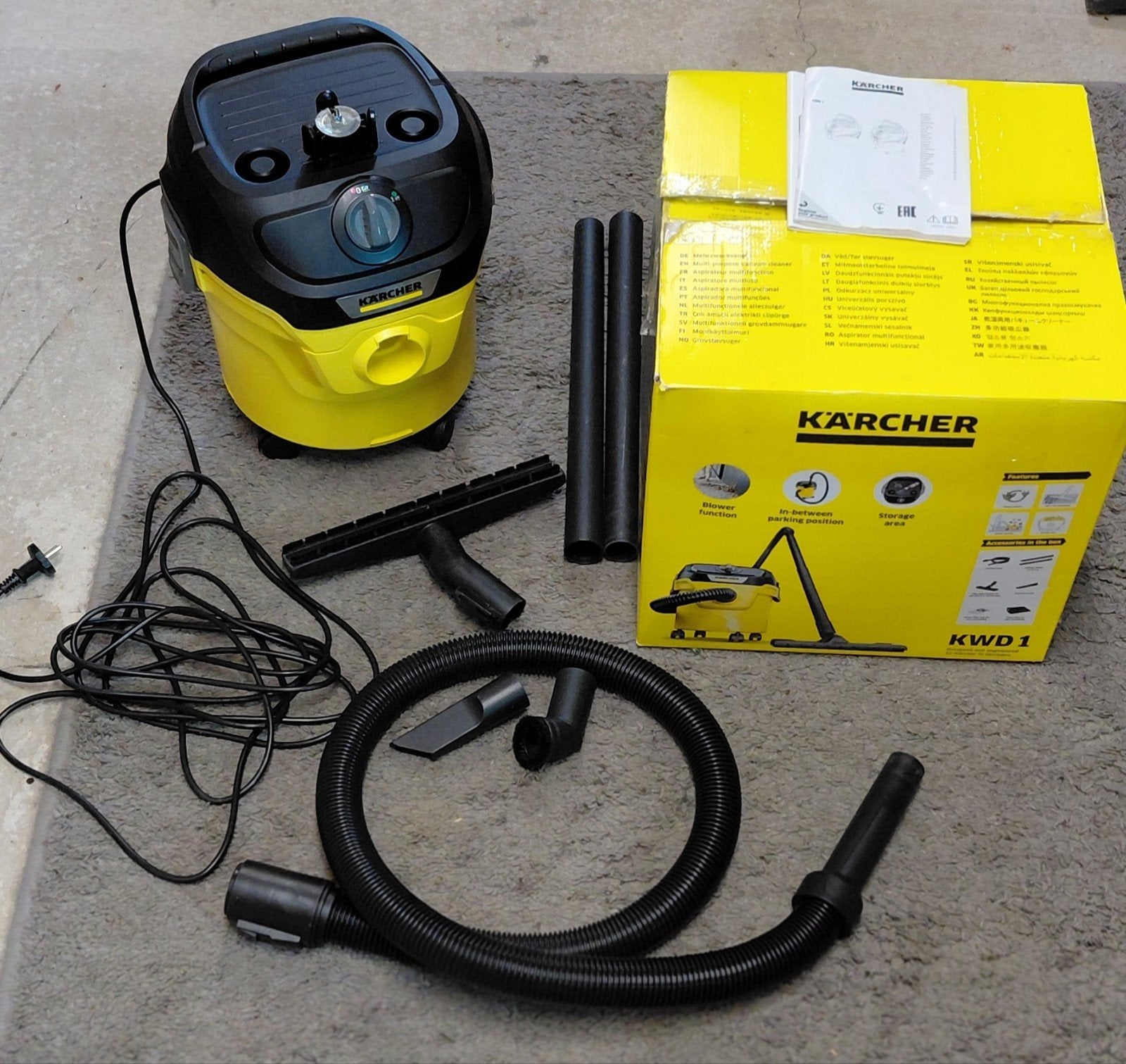 Kärcher alleszuiger, Doe-het-zelf en Bouw, Ophalen, Zo goed als nieuw, Overige typen