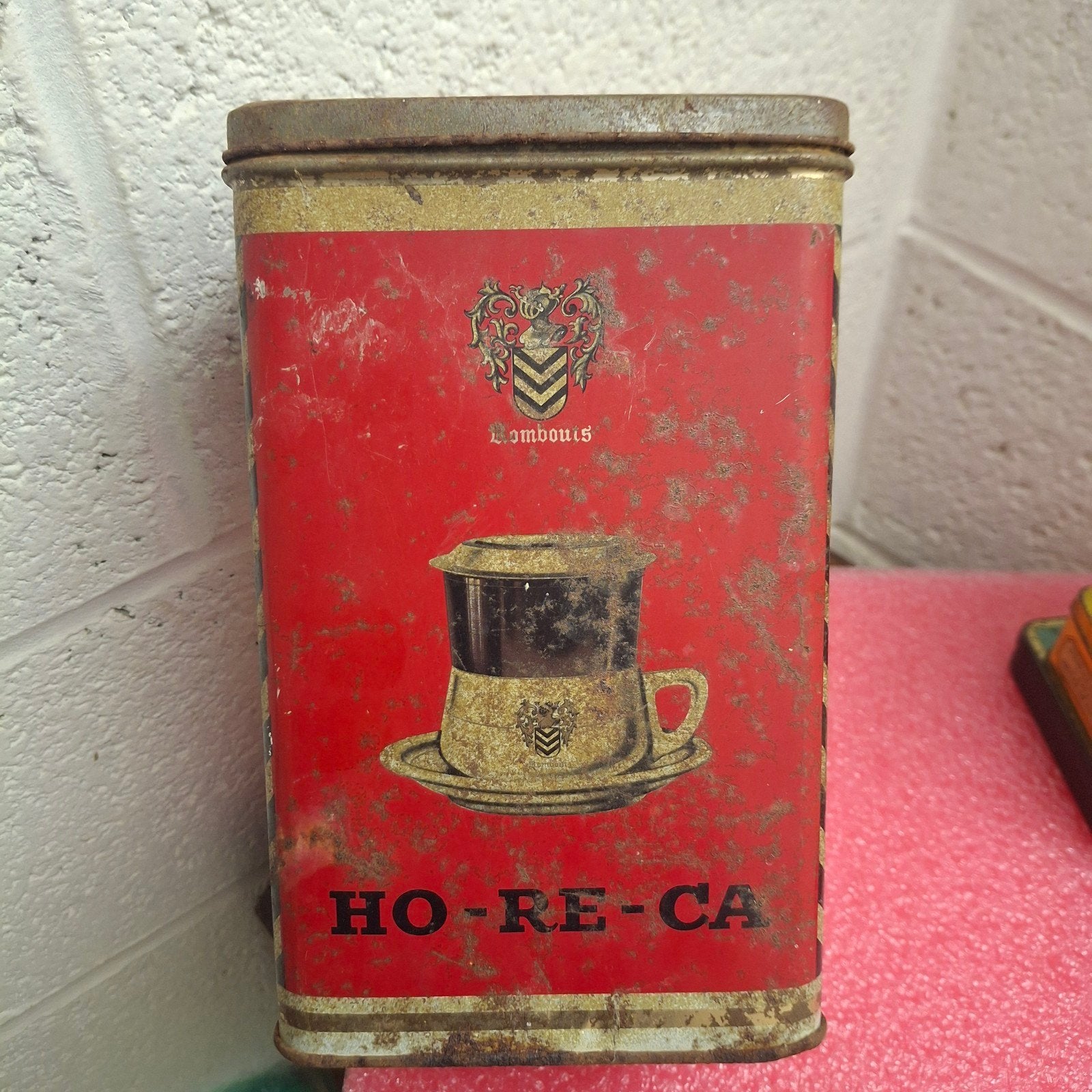 boite a cafe ancienne rombouts, Collections, Boîte en métal, Enlèvement ou Envoi, Café