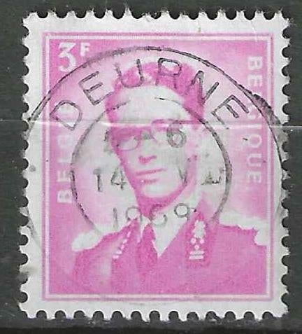 Belgique 1958/1962 - Yvert/OBP 1067a - Roi Baudouin (ST), Envoi, Affranchi, Oblitéré, Maison royale