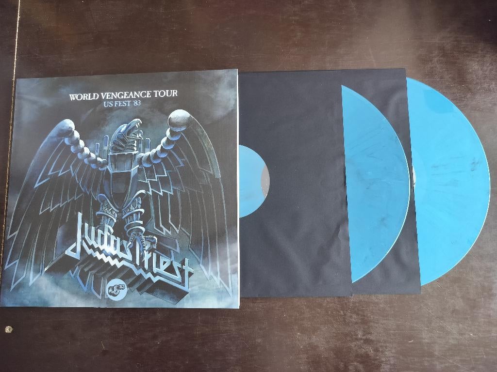 JUDAS PRIEST - WORLD VENGEANCE TOUR '83 - 2 lp color vinyl, Gatefold hoes, Ophalen of Verzenden