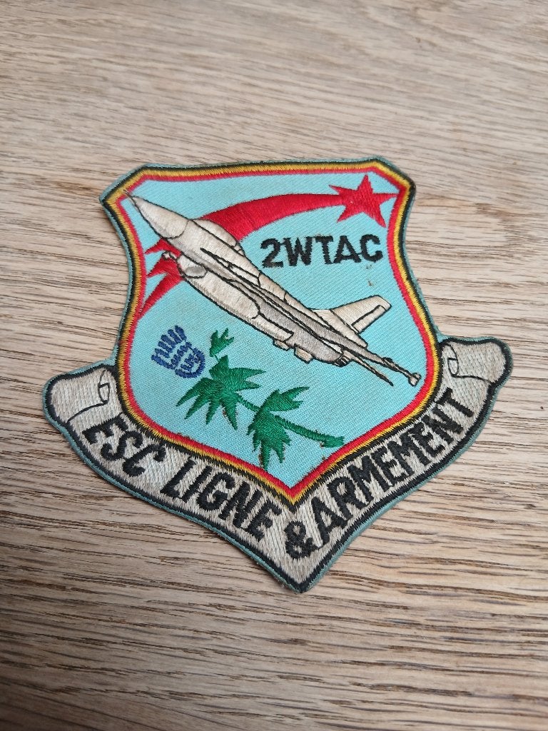 Patch 2-wing tac esc-lijn en bewapening, Verzamelen, Militaria | Algemeen, Verzenden, Luchtmacht, Embleem of Badge
