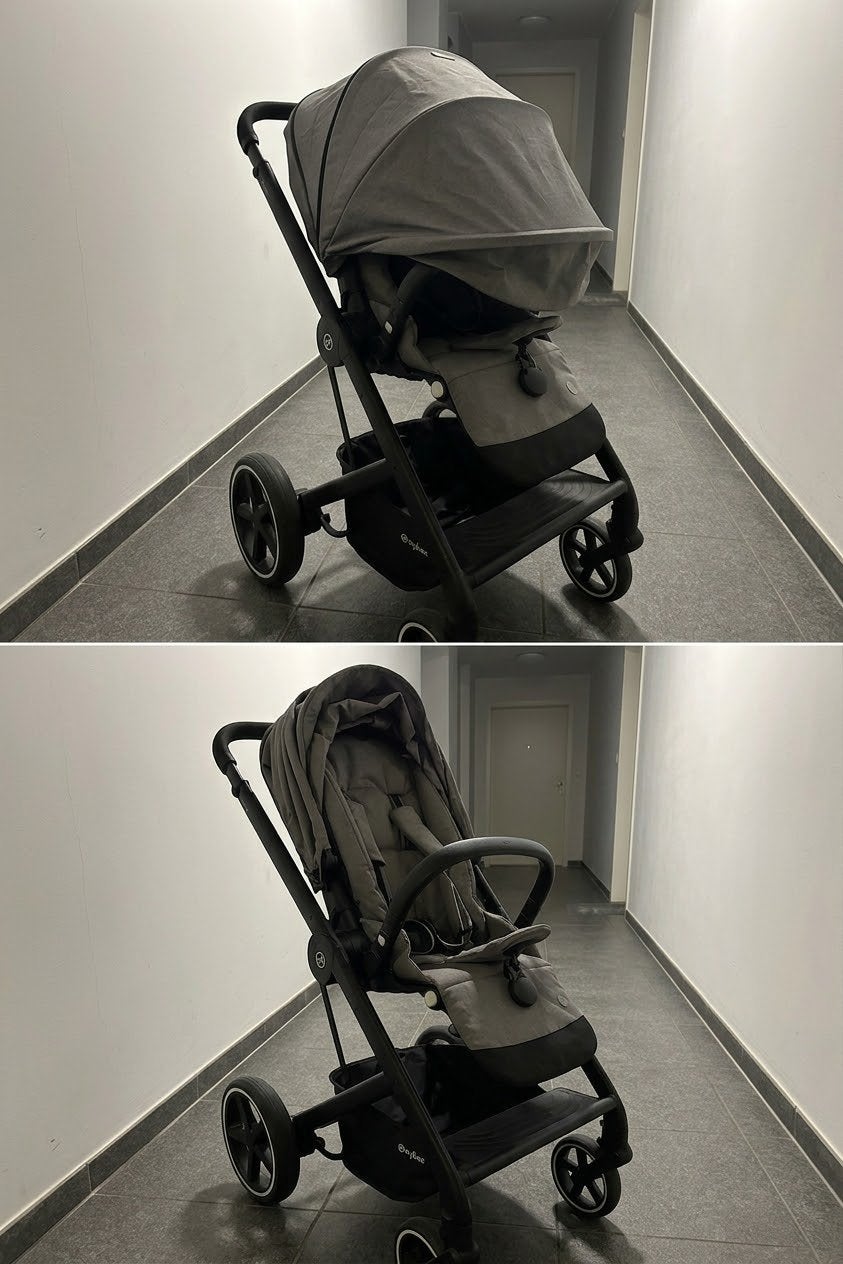 Cybex Balios S poussette/buggy Lux – 2 in 1 Volledige Set, Ophalen of Verzenden, Zo goed als nieuw, Regenhoes