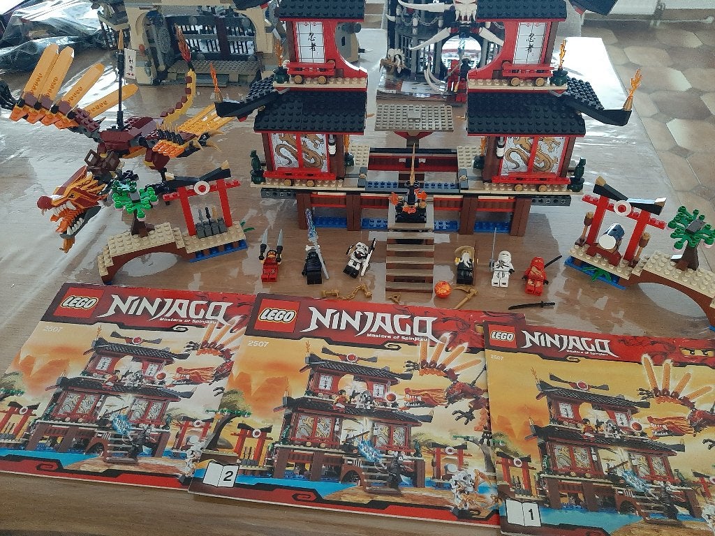 Lego Ninjago set 2507 Fire Temple, Lego, Ophalen of Verzenden, Zo goed als nieuw, Inclusief instructies