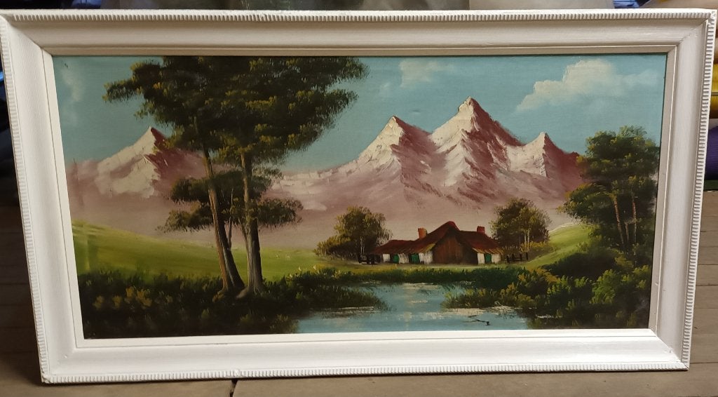 Peinture, Peinture à l'huile, Paysage, Enlèvement, Réaliste