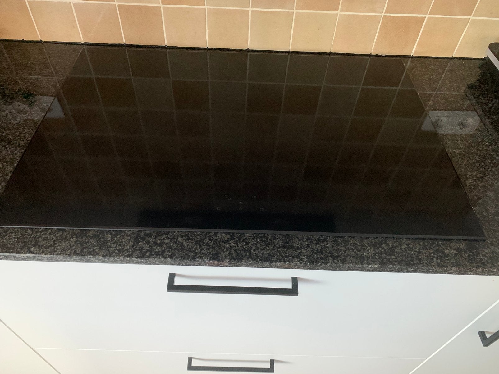Koken Inductie kookplaat pelgrim 75 op 52 4 zones 7.1 kw In, Ophalen, Zo goed als nieuw, Inductie