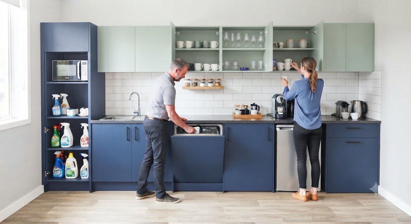 Ik zoek een keuken meubel voor de leraarskamer+vaatwas