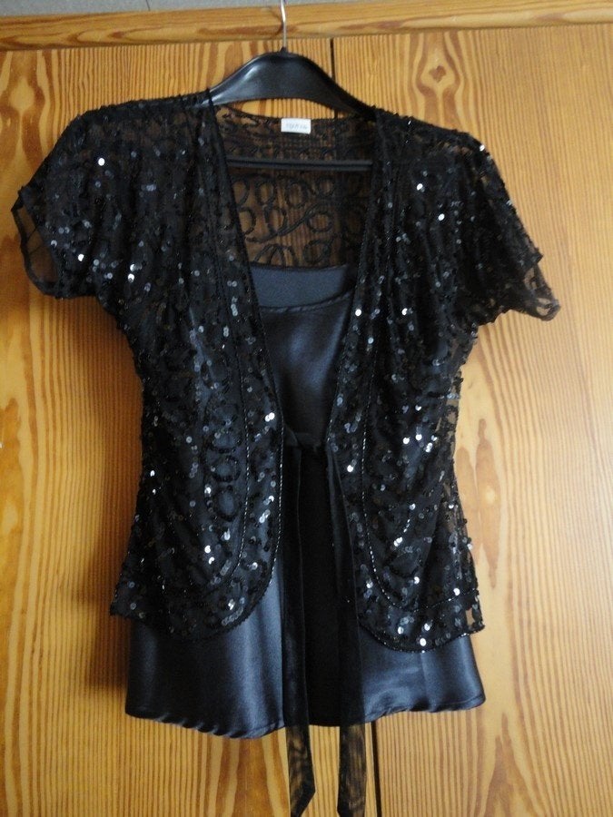 Feestelijk setje bolero met topje van Together, nieuwstaat, Kleding | Dames, Blouses en Tunieken, Maat 38/40 (M), Together, Zwart