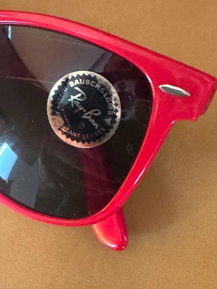 Vintage zonnebril B&L Ray-Ban Wayfarer II L1736 RED W11, Zonnebril, Nieuw, Ophalen of Verzenden, Ray-Ban