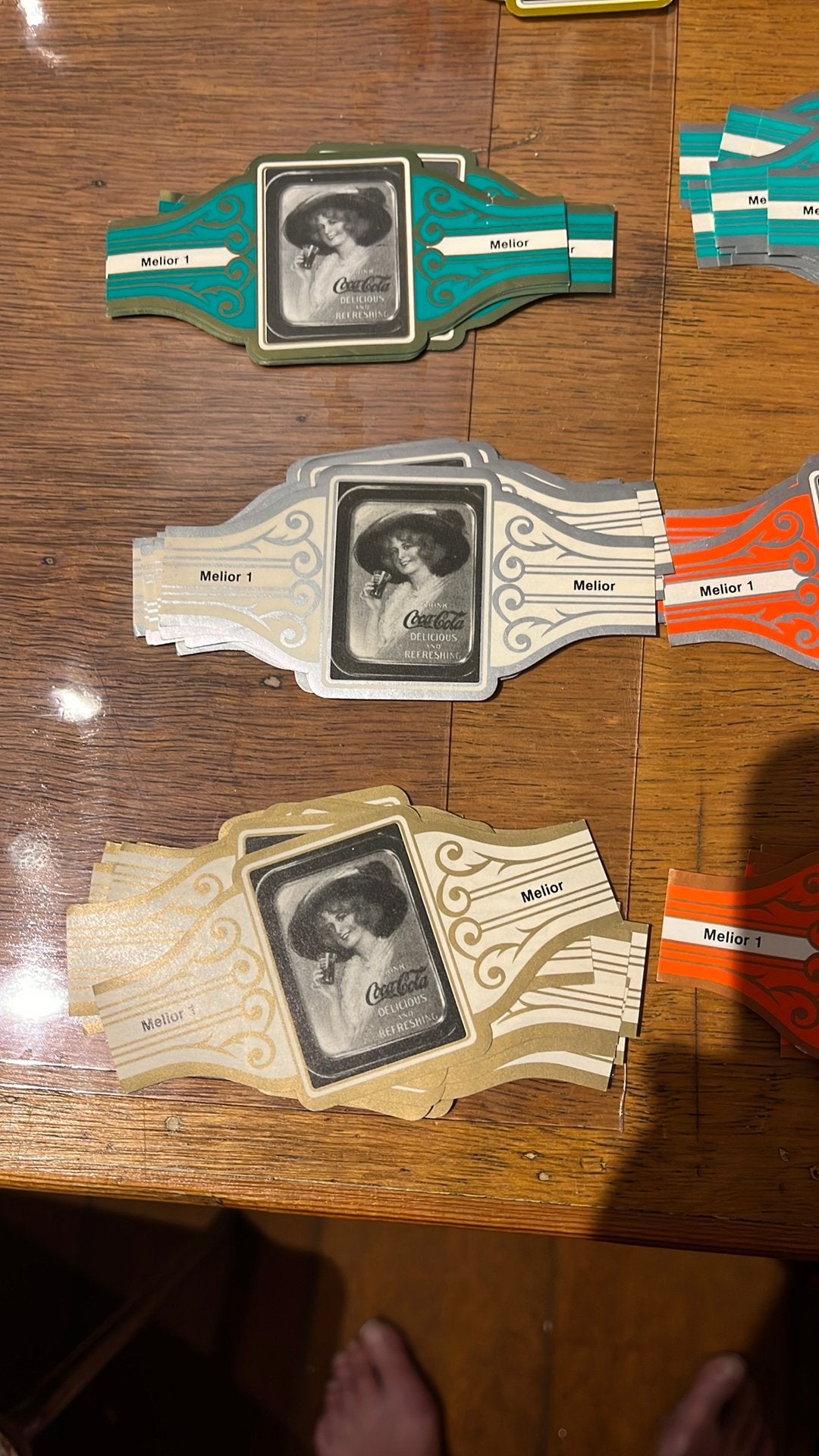 Sigarenbandjes van melior coca cola, Ophalen of Verzenden, Nieuw, Sigarenbandjes