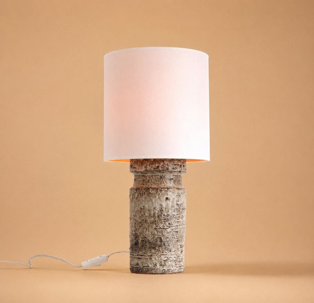 Vintage Keramiek lamp - Mid-Century Modern, Ophalen of Verzenden