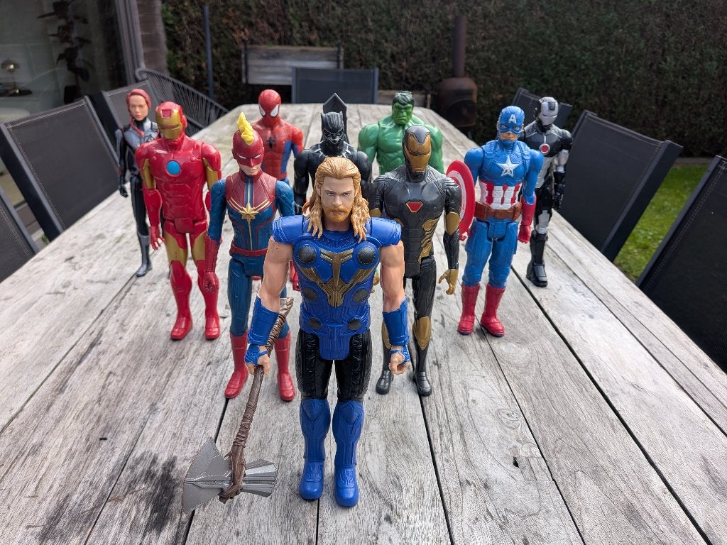 Marvel Avengers Titan Hero figuren - set van 10, Ophalen of Verzenden, Gebruikt