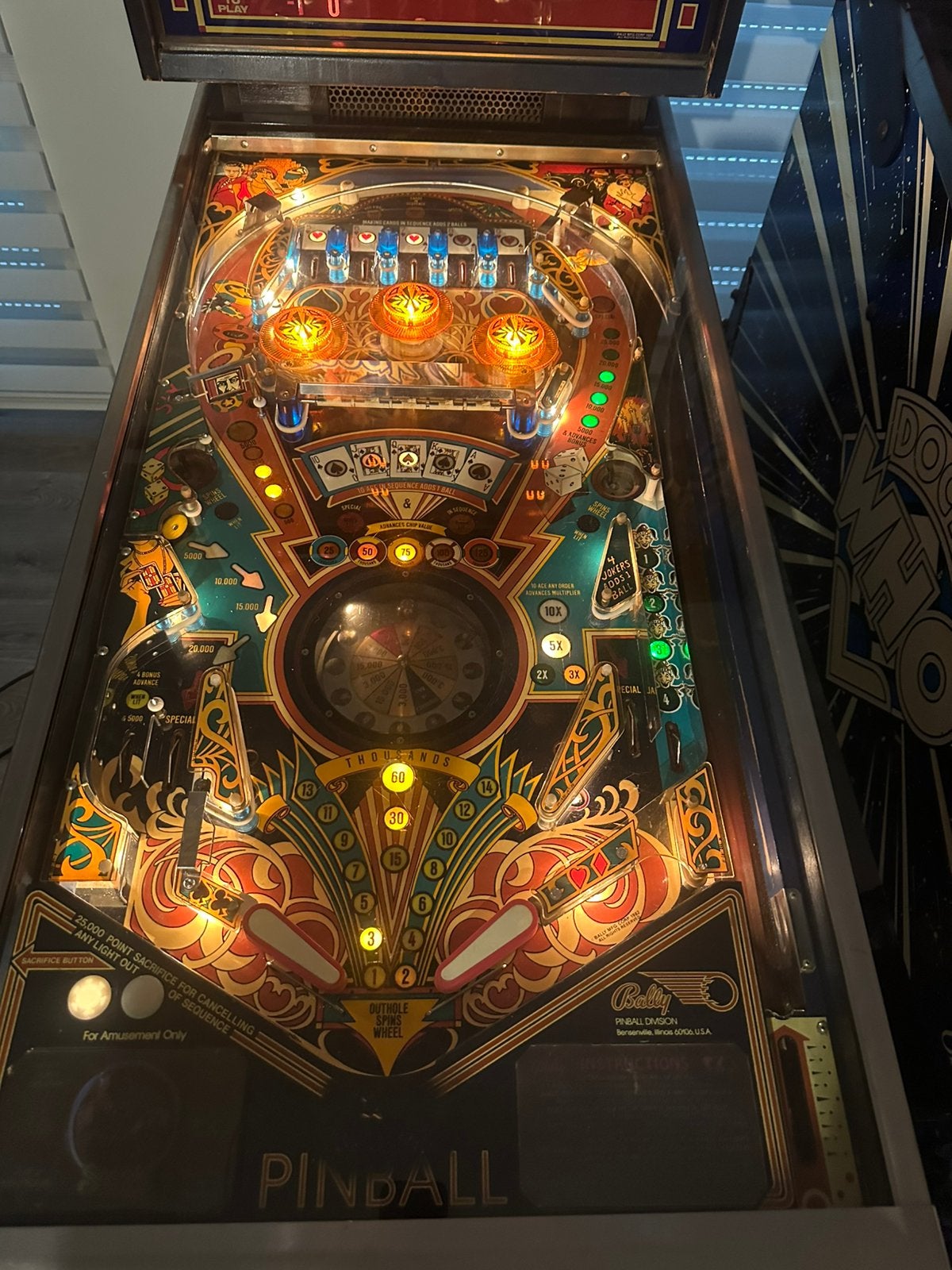 Flipper Bally SpeakEasy 4, en parfait état, Enlèvement, Comme neuf, Flipper (jeu), Bally