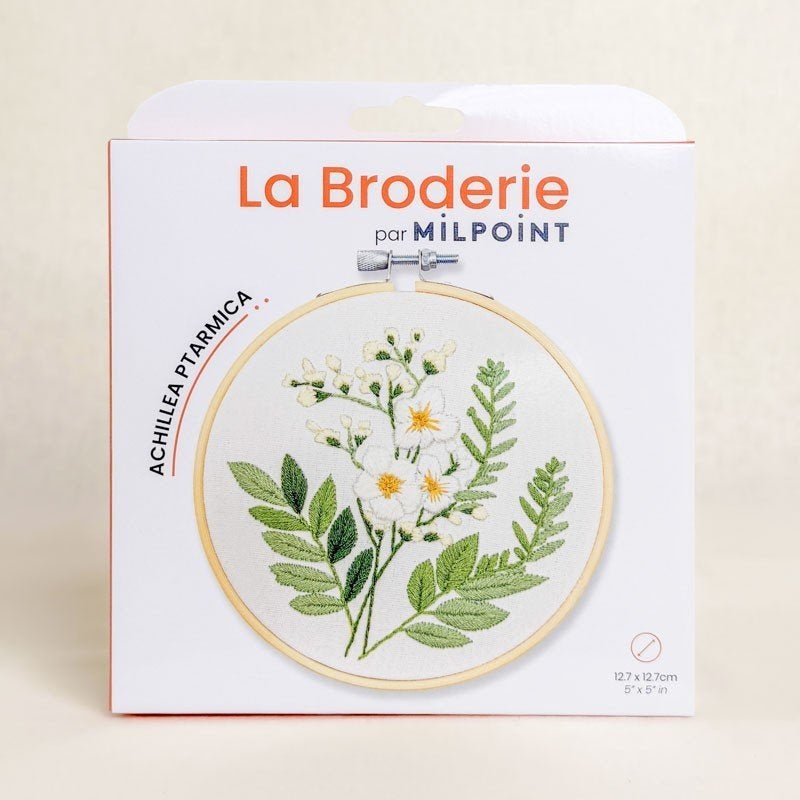 Vrij borduren pakket Achillea Ptarmica - Milpoint, Enlèvement ou Envoi