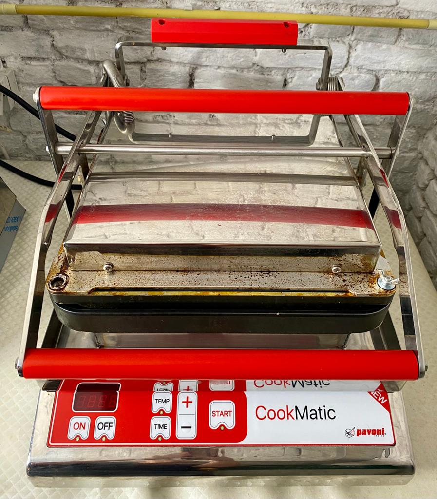Pavoni CookMatic + 2 platen Pro toestel | Nieuwprijs €4.860, Ophalen, Gebruikt, Bakkerij en Slagerij