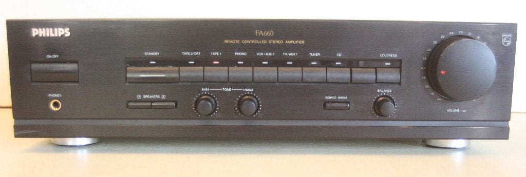 Philips FA660 Versterker / 120 Watts / Made In Japan, Audio, Tv en Foto, Versterkers en Ontvangers, Ophalen of Verzenden, Zo goed als nieuw