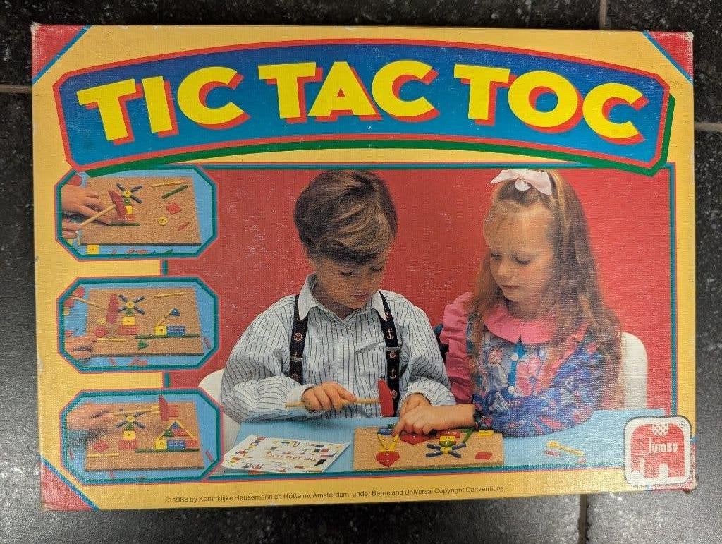 Tic tac toc (nostalgie "hamertje tik) bouwspeelgoed, Enlèvement ou Envoi, Utilisé, Autres types