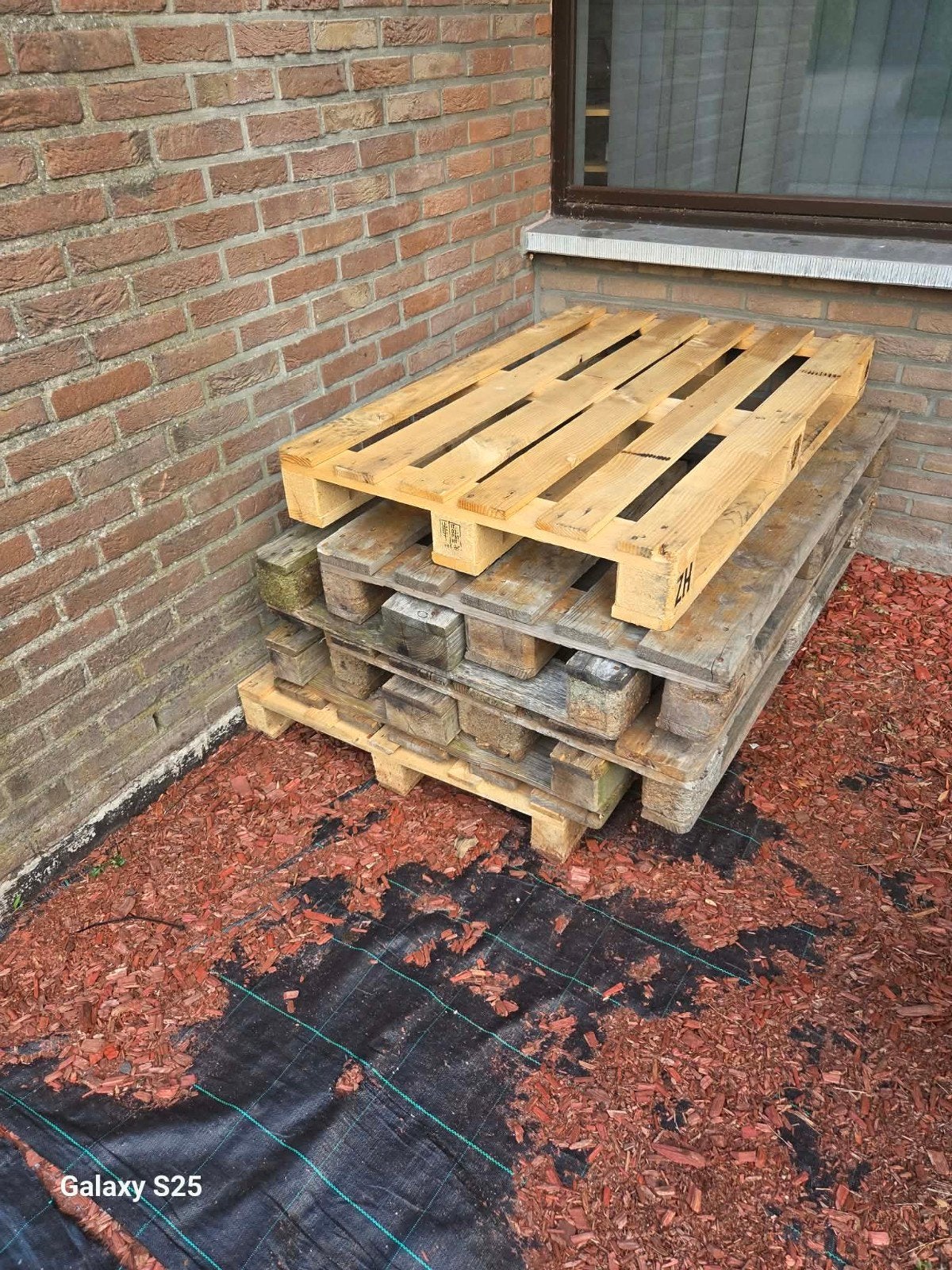 gratis paletten, Ophalen