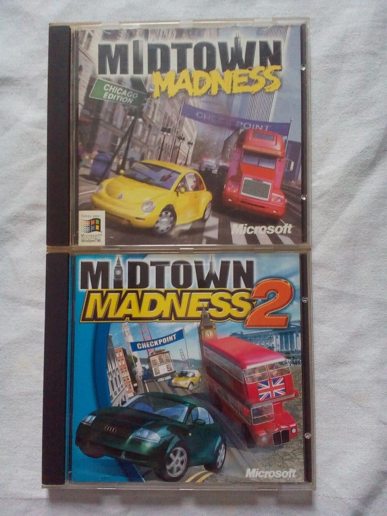 Midtown Madness 1 + 2, Consoles de jeu & Jeux vidéo, Jeux | PC, Enlèvement ou Envoi, Utilisé, Course et Pilotage