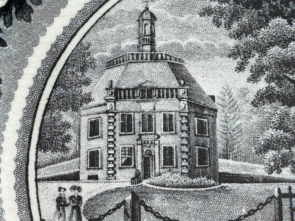 Château de DRAKENSTEIN assiette P. J. BOCH 1823 UTRECHT, Envoi