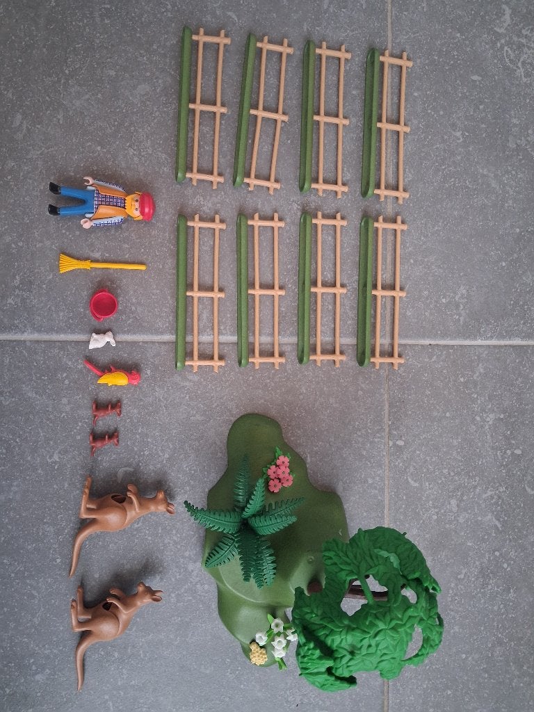 Playmobil Set 3893 - Zoo kangourous, Utilisé, Autres types, City life, Kit complet