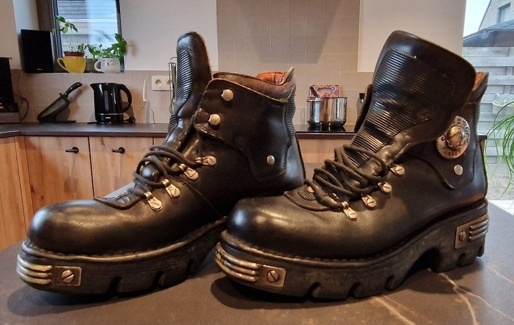 Schoenen New Rock, Enlèvement, Porté